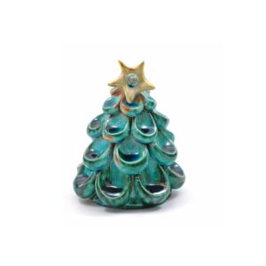 albero di natale azzurro ceramiche lega